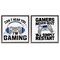 Stupell Industries Gamer Culture Phrases 2pc Floating Frame Set, design by Kim Allen